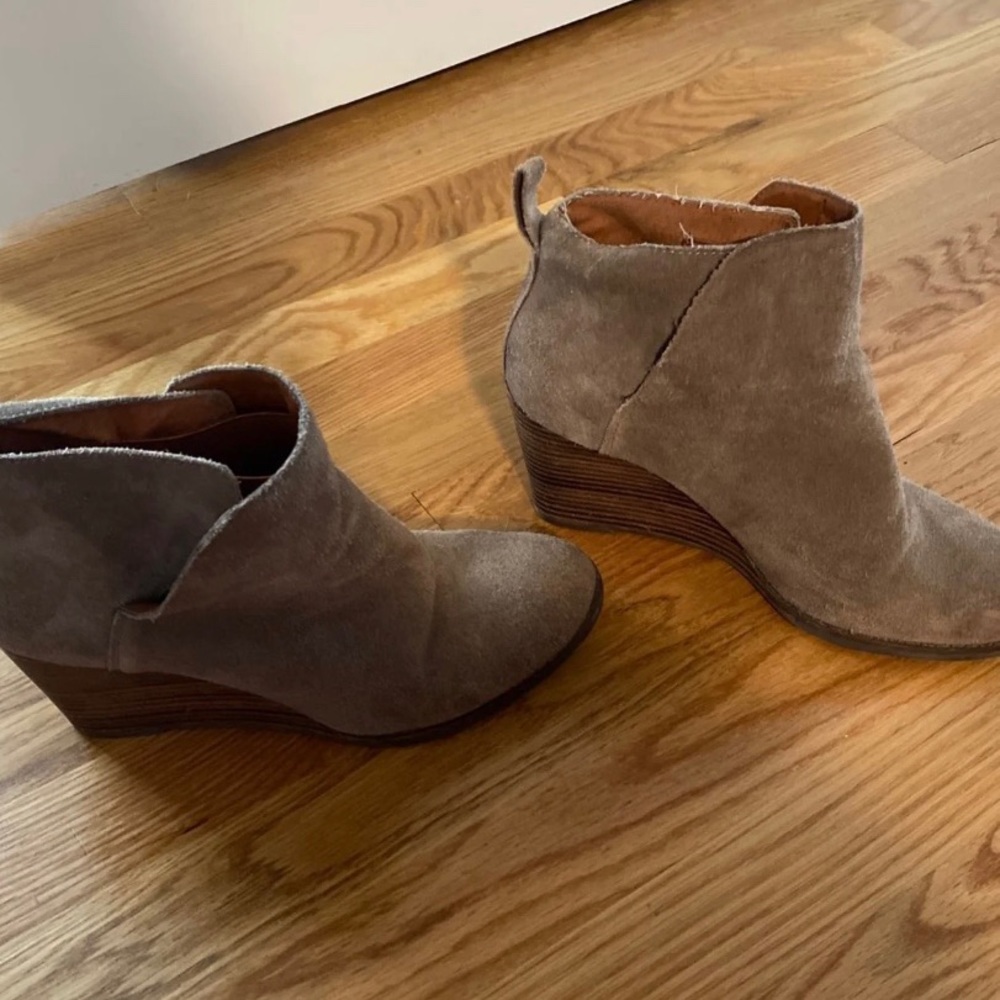 Wedge booties